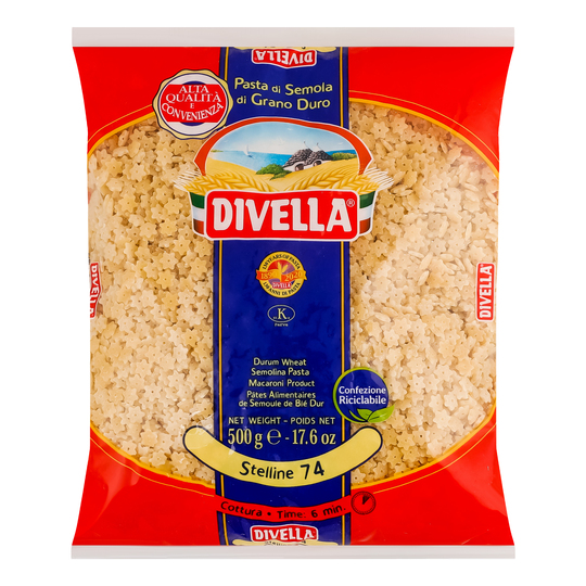 Макарони Stelline Divella 500г