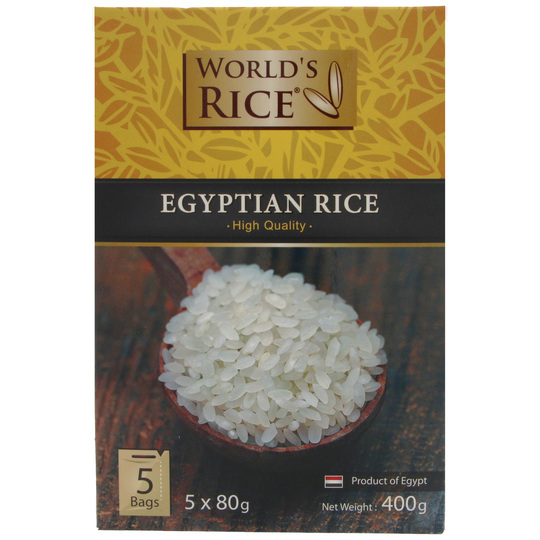 Рис єгипетський Worlds Rice 5*80г