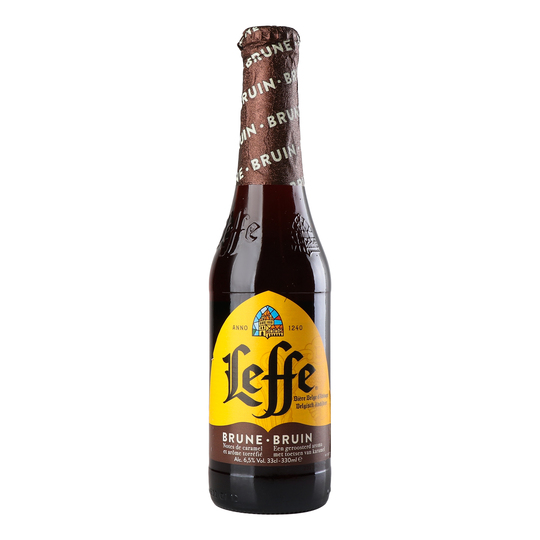 Пиво тем.Leffe Brune 6,5% 0,33л с/п