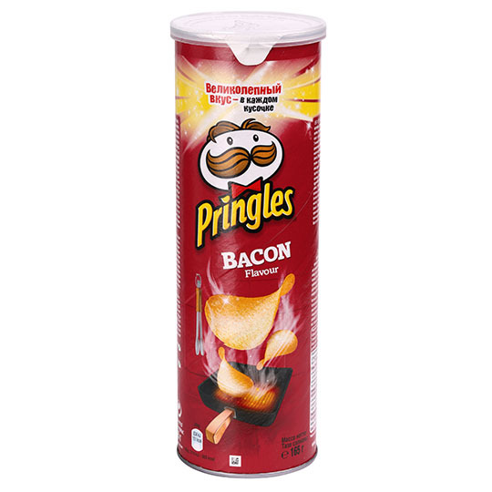 Чіпси картопляні бекон Pringles 165г