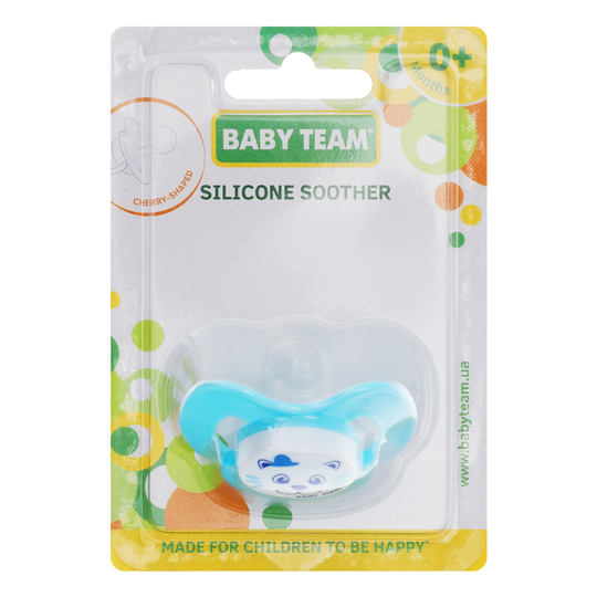 Пустушка силік.Baby Team в.фор.арт.3003
