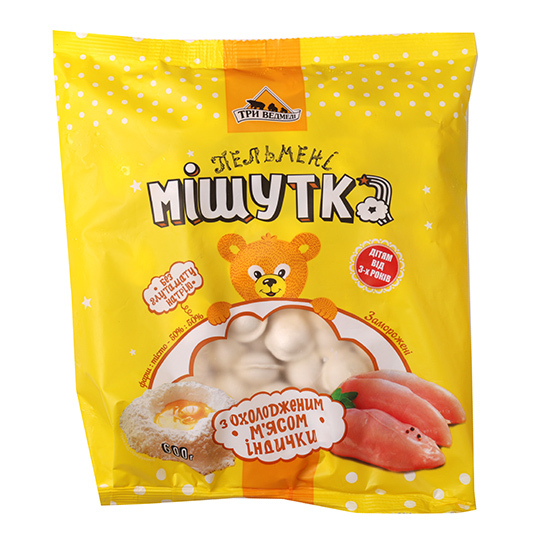 Пельмені д/дітей Мішут.Три ведмеді 600г