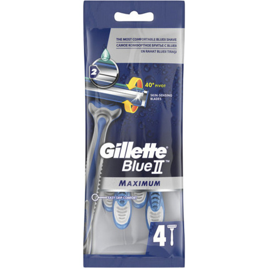 Станок однораз.Gillette BlueII Max 4шт