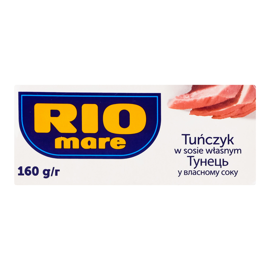 Тунець у власному соку Rio Mare 160г