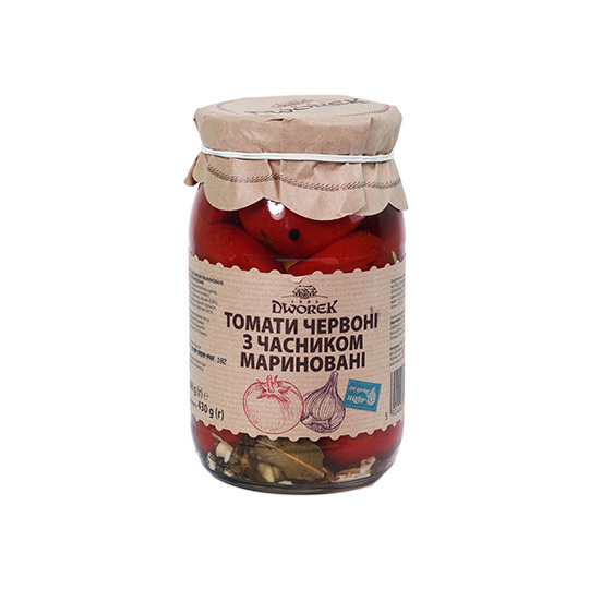 Помідори з часником Dworek-1905 880г