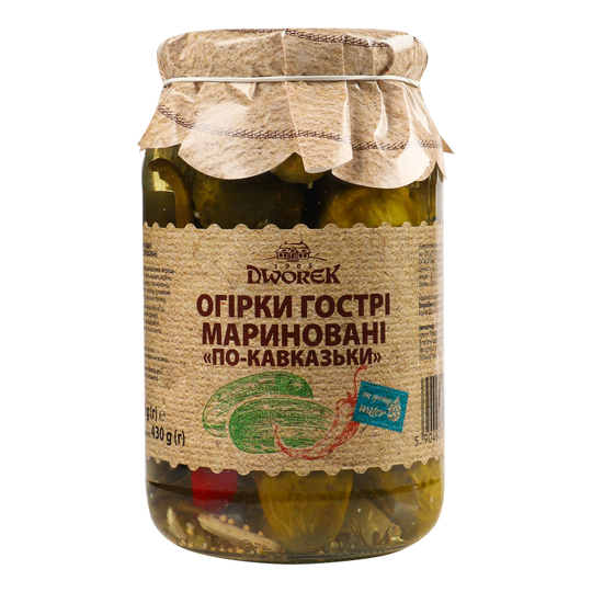 Огірки гострі з чилі Dworek-1905 860г