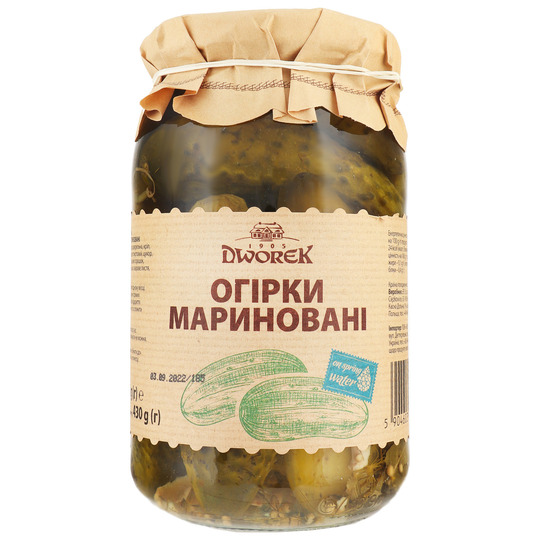Огірки мариновані Dworek-1905 860г