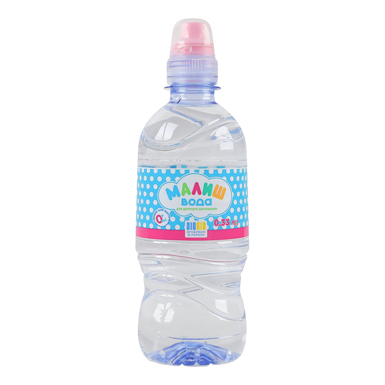 Вода питна дитяча Малиш спорт-лок 0,33л
