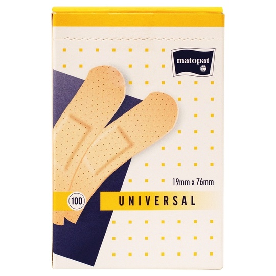 Пластир мед.Matopat Univers.19*76*100шт