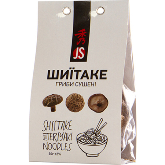 Гриби сушені Shiitake JS 30г