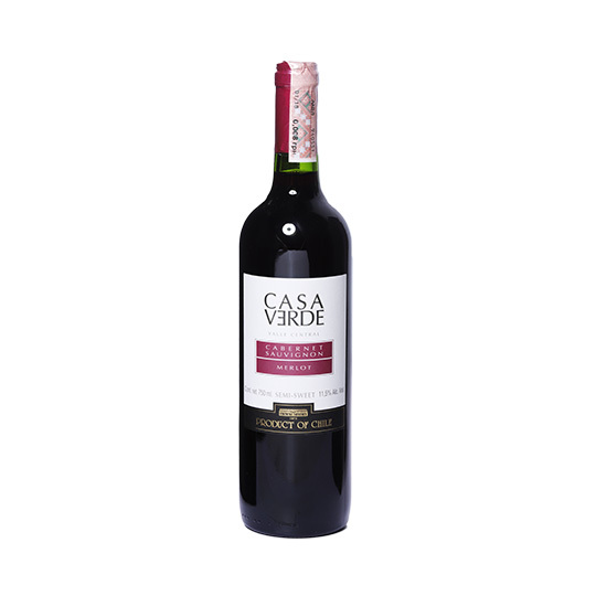 Вино CasaVerde Cab.-Merlo ч/нсол12%0,75л