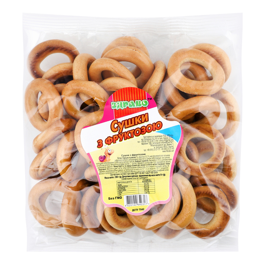Сушки з фруктозою Крихітка Здраво 300г