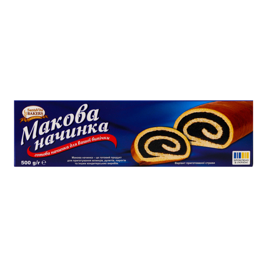 Начинка макова SantaVita Bakers 500г