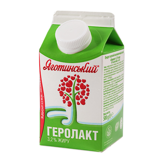 Геролакт 3,2% Яготин пюр-пак 500г