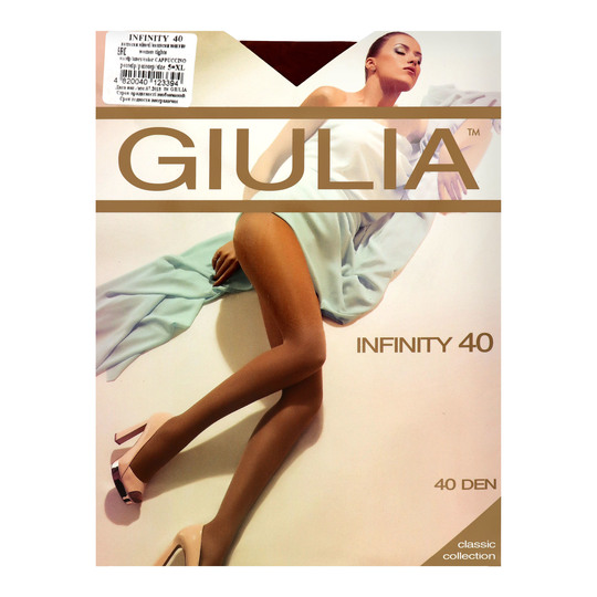 Колготки ж.Giulia Інфініті 40-капуч.5XL