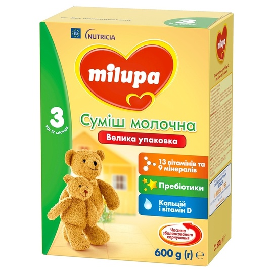 Суміш мол.суха Дит.молочко Milupa 3 600г