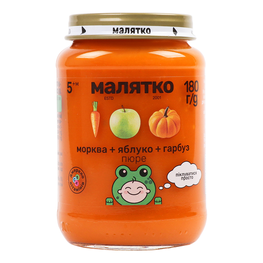 Пюре мор.гар.яблуко Малятко с/б.180г