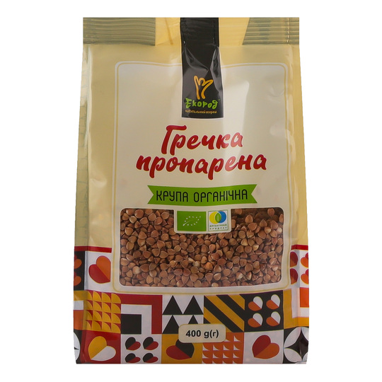Гречка органічна пропарена Екород 400г