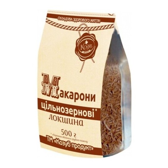 Макарони ц/зер.локш.КозубПродукт 500г