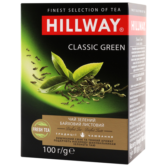 Чай Hillway з.б.Clas.Green лис.100г/12