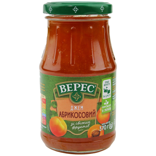 Джем абрикосовий Верес с/б 370г