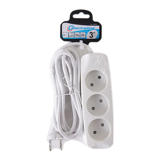 Подовжувач Electraline 3 роз.3м 2*0,75