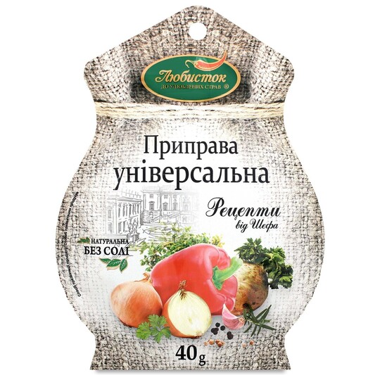 Приправа унів.Любисток Рец.в/шефа 40г