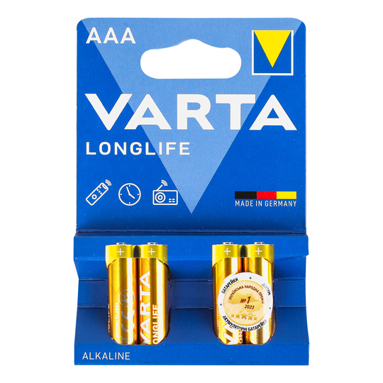 Батарейка Varta Longlife AAA BLI 4
