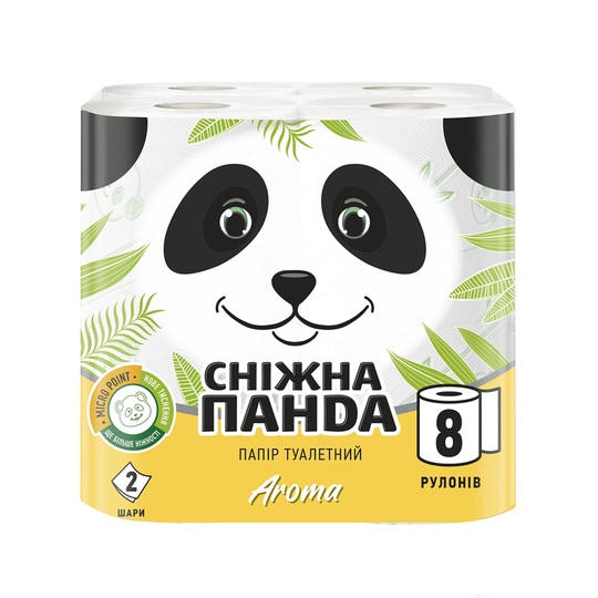 Папір туал.Сніжна панда Арома 8шт