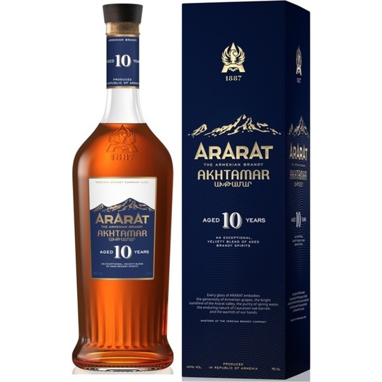Бренді Ararat Ахтамар 10р.40% 0,7л п/у