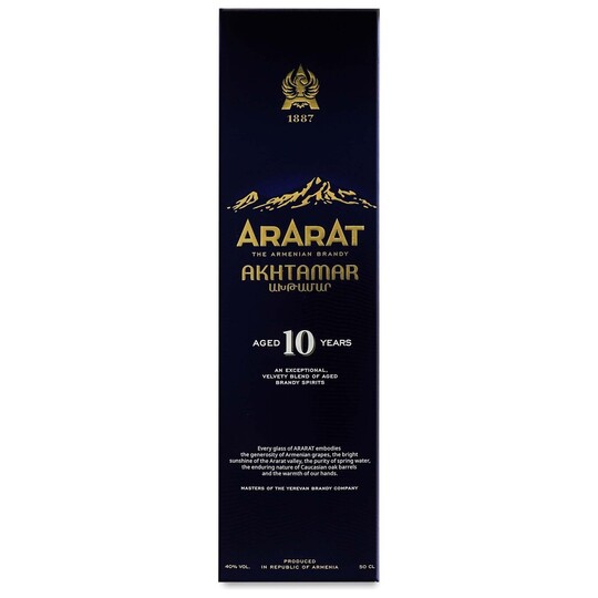 Бренді Ararat Ахтамар 10р.40% 0,5л п/у