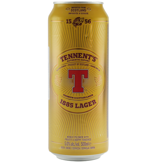 Пиво св.Tennent's Lager 1885 5% 0,5 з/б