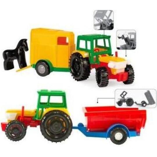 Іграшка пл.Трактор з прич.в короб.Wader