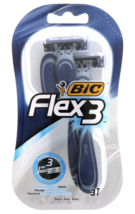 Станок д/гол.чол.Флекс3 Комф BIC 3шт