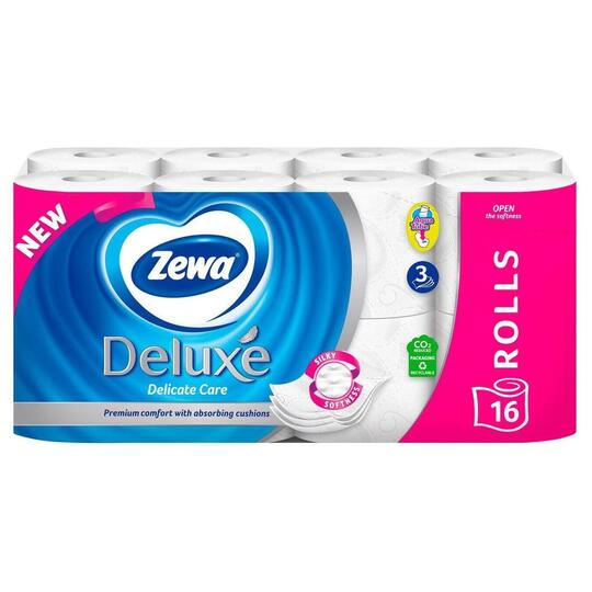 Папір туал.Zewa Deluxe б.3 шари 16 рул.