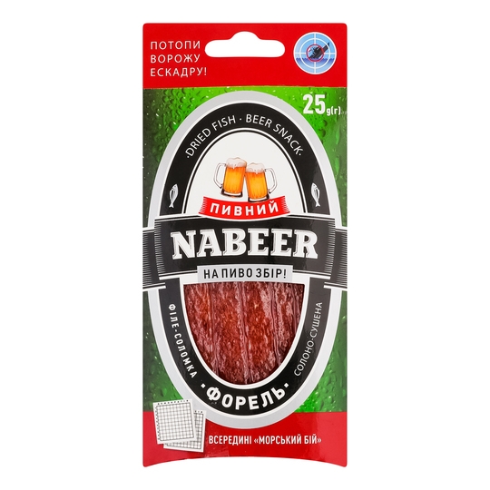 Форель філ.сол.сол.суш.Пивний наBeer 25г
