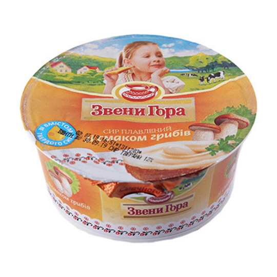 Сир пл.кр.50% гриби Звенигора пл/ст.175г
