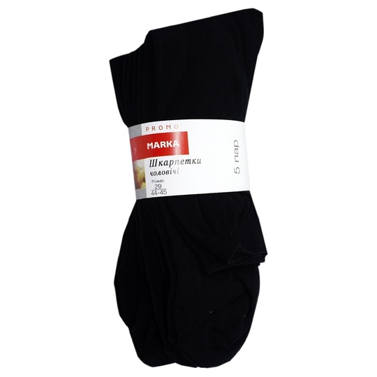 Шкарпетки чол.чорн.5пар Marka Promo р.29