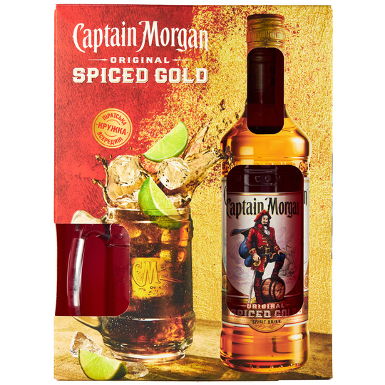 Ром Captain Morgan SG 35% 0,7л+круж.