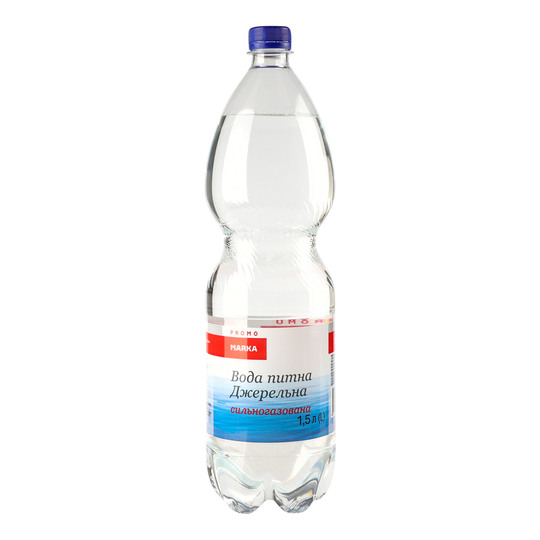 Вода с/газ.MarkaPromo Джерельна 1,5л ПЕТ