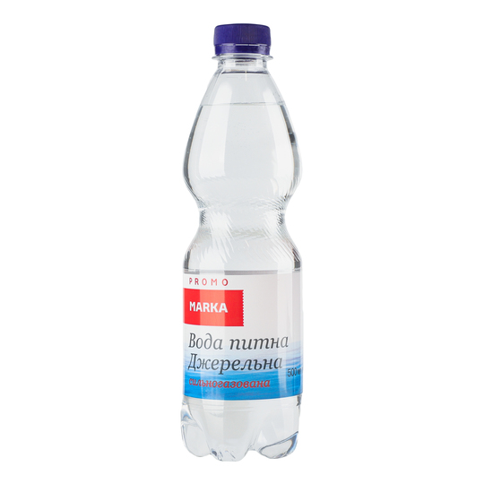 Вода с/газ.MarkaPromo Джерельна 0,5л ПЕТ