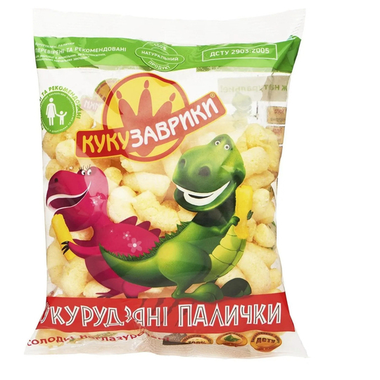 Палички кукур.солодкі Кукузаврики 50г