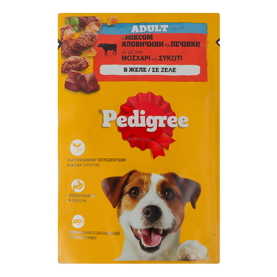 Корм Пауч Pedigree яловичина 24*100г