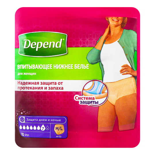 Білизна поглин.тр.підг.д/д.Depend ж.S/M