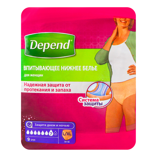 Білизна поглин.тр.підг.д/д.Depend ж.L
