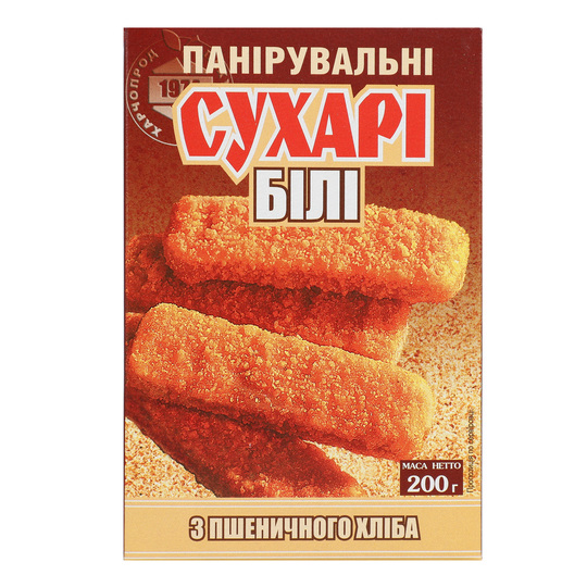 Сухарі панірувальні білі Рідна їжа 200г
