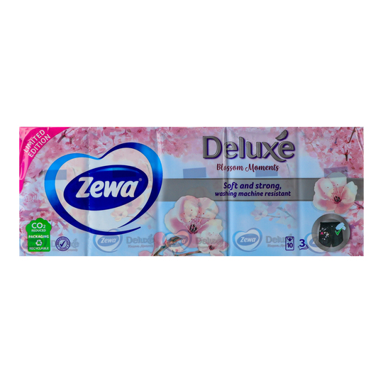 Хустки носові Zewa Делюкс 10шт