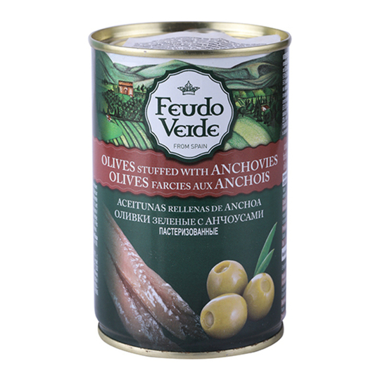 Оливки з анч.конс.паст.Feudo Verde 300г