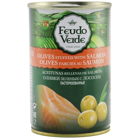 Оливки з лос.конс.паст.Feudo Verde 300г