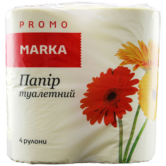 Папір туал.кол.2-шар.4рул.Marka Promo